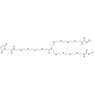 N-(Mal-PEG4)-N-bis(PEG4-N-Boc)