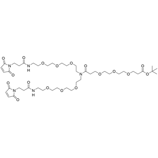 N-(t-butyl ester-PEG3)-N-bis(PEG3-Mal)