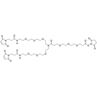 N-(NHS ester-PEG3)-N-bis(PEG3-Mal)