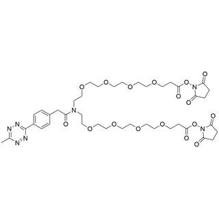 Methyltetrazine-amido-N-bis(PEG4-NHS ester)