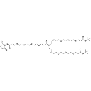 N-(PEG4-NHS ester)-N-bis(PEG4-t-butyl ester)