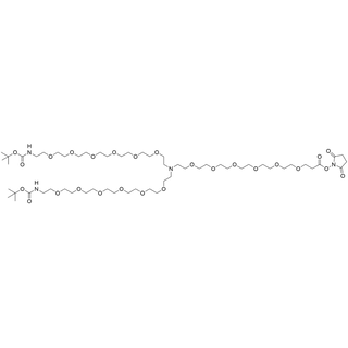 N-(NHS ester-PEG6)-N-bis(PEG6-N-Boc)