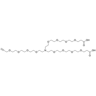 N-(Propargyl-PEG4)-N-bis(PEG4-acid) HCl salt