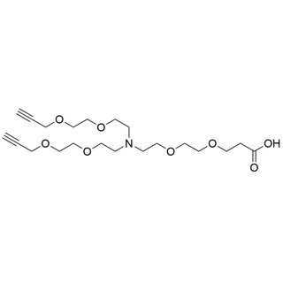 N-(Acid-PEG2)-N-bis(PEG2-propargyl)