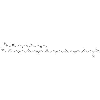 N-(Acid-PEG4)-N-bis(PEG4-Propargyl)