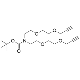 N-Boc-N-bis(PEG2-propargyl)