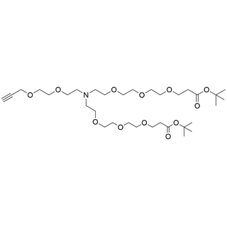 N-(Propargyl-PEG2)-N-bis(PEG3-t-butyl ester)