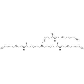 Tri(propargyl-PEG2-NHCO-ethyloxyethyl)amine