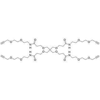 Tetra(3-methoxy-N-(PEG2-prop-2-ynyl)propanamide) Methane