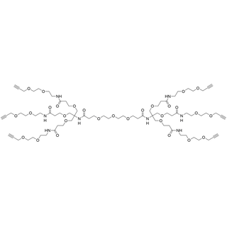 PEG3-bis(Amino-Tri-(Propargyl-PEG2-ethoxymethyl)-methane)