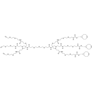 PEG3-(Amino-Tri-(Propargyl-PEG2-ethoxymethyl)-methane)-(Amino-Tri-(endo-BCN-PEG2-ethoxymethyl)-methane)