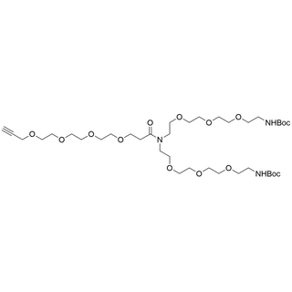 N-(Propargyl-PEG4)-N-bis(PEG3-Boc) 