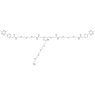 2-(Amino-PEG4-Amido)-1,3-Bis(methyltetrazine-CONH-PEG3-Amido-ethoxy)propane