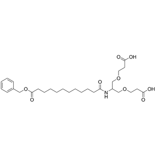 3,3'-((2-(12-(benzyloxy)-12-oxododecanamido)propane-1,3-diyl)bis(oxy))dipropionic acid