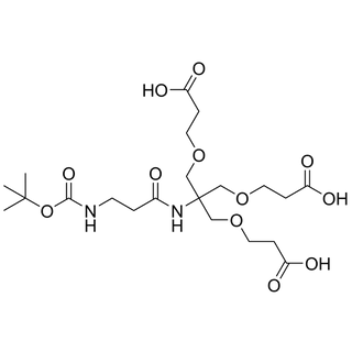 (Boc-beta-alaninamide)-tri-(carboxyethoxymethyl)-methane