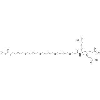 (Boc-amino-PEG8-amide)-tri-(carboxyethoxymethyl)-methane
