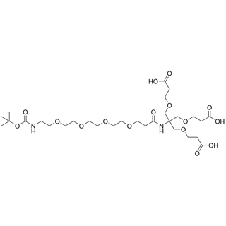 (Boc-amino-PEG4-amide)-tri-(carboxyethoxymethyl)-methane