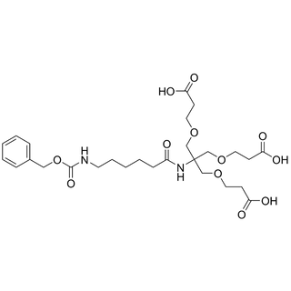 (Cbz-aminohexanamide)-tri-(carboxyethoxymethyl)-methane