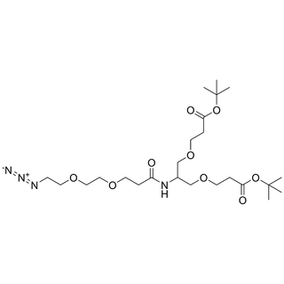 2-(Azido-PEG2-amido)-1,3-bis-(t-butoxycarbonylethoxy)propane
