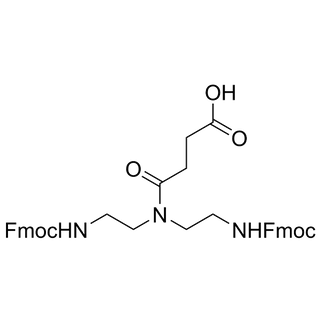 4-(bis(2-((((9H-fluoren-9-yl)methoxy)carbonyl)amino)ethyl)amino)-4-oxobutanoic acid