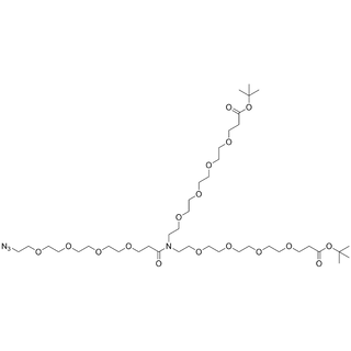 N-(Azido-PEG4-amido)-N-Bis(PEG4-t-Butyl Ester)