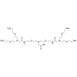 N-Acetic acid-N-bis(PEG1-N'-acetamide-N'-bis(PEG1-NH2))