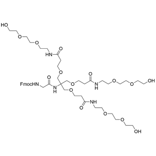 (Fmoc-glycianamide)-Tri-(hydroxy-PEG2-amido-ethoxymethyl)-methane