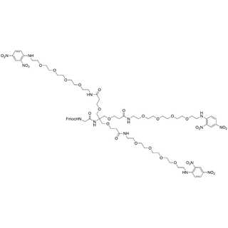 (Fmoc-glycianamide)-Tri-(DNP-PEG4-amido-ethoxymethyl)-methane