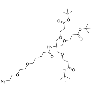 (Azido-PEG3-C2-amido)-tri-(t-butoxycarbonylethoxymethyl)-methane