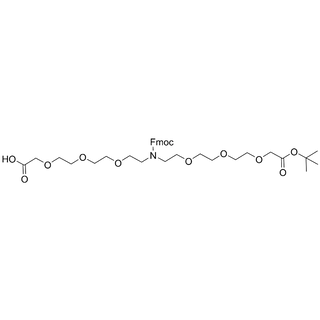 Fmoc-N-(PEG3-C2-acid)-(PEG3-C2-t-Bu Ester)