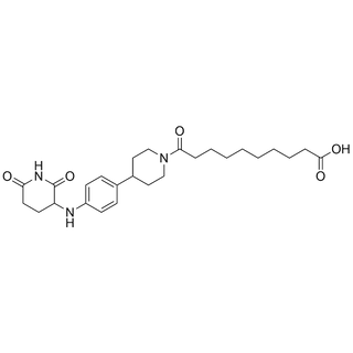 10-(4-(4-((2,6-dioxopiperidin-3-yl)amino)phenyl)piperidin-1-yl)-10-oxodecanoic acid