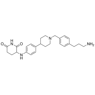 3-((4-(1-(4-(3-aminopropyl)benzyl)piperidin-4-yl)phenyl)amino)piperidine-2,6-dione
