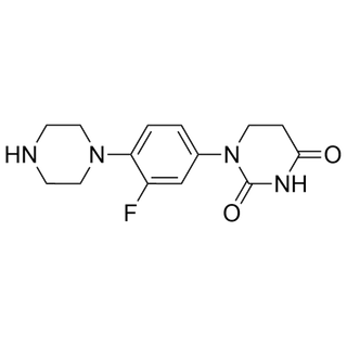 1-(3-fluoro-4-(piperazin-1-yl)phenyl)dihydropyrimidine-2,4(1H,3H)-dione