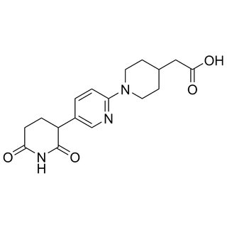 2-(1-(5-(2,6-dioxopiperidin-3-yl)pyridin-2-yl)piperidin-4-yl)acetic acid
