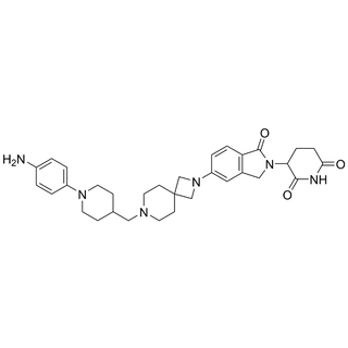 3-(5-(7-((1-(4-aminophenyl)piperidin-4-yl)methyl)-2,7-diazaspiro[3.5]nonan-2-yl)-1-oxoisoindolin-2-yl)piperidine-2,6-dione