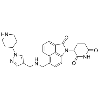 3-(2-oxo-6-((((1-(piperidin-4-yl)-1H-pyrazol-4-yl)methyl)amino)methyl)benzo[cd]indol-1(2H)-yl)piperidine-2,6-dione