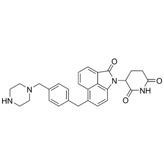 3-(2-oxo-6-(4-(piperazin-1-ylmethyl)benzyl)benzo[cd]indol-1(2H)-yl)piperidine-2,6-dione