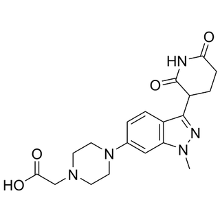 2-(4-(3-(2,6-dioxopiperidin-3-yl)-1-methyl-1H-indazol-6-yl)piperazin-1-yl)acetic acid