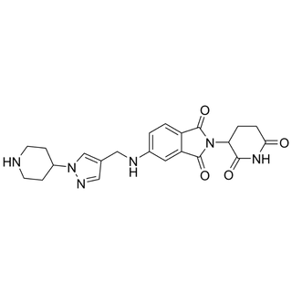 2-(2,6-dioxopiperidin-3-yl)-5-(((1-(piperidin-4-yl)-1H-pyrazol-4-yl)methyl)amino)isoindoline-1,3-dione