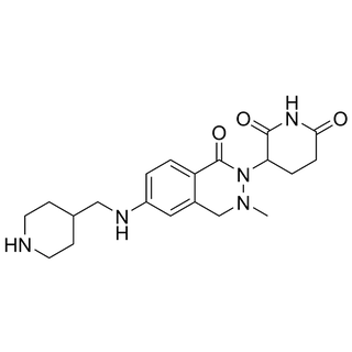 3-(3-methyl-1-oxo-6-((piperidin-4-ylmethyl)amino)-3,4-dihydrophthalazin-2(1H)-yl)piperidine-2,6-dione