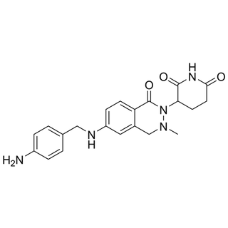 3-(6-((4-aminobenzyl)amino)-3-methyl-1-oxo-3,4-dihydrophthalazin-2(1H)-yl)piperidine-2,6-dione