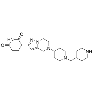 3-(5-(1-(piperidin-4-ylmethyl)piperidin-4-yl)-4,5,6,7-tetrahydropyrazolo[1,5-a]pyrazin-2-yl)piperidine-2,6-dione
