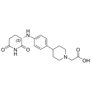 (S)-2-(4-(4-((2,6-dioxopiperidin-3-yl)amino)phenyl)piperidin-1-yl)acetic acid