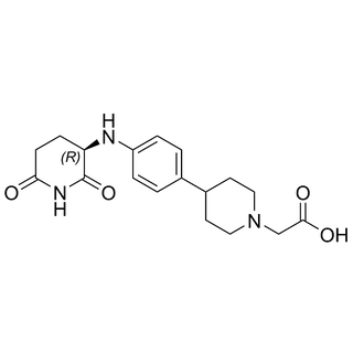 (R)-2-(4-(4-((2,6-dioxopiperidin-3-yl)amino)phenyl)piperidin-1-yl)acetic acid