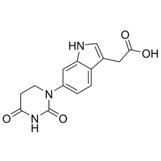 2-(6-(2,4-dioxotetrahydropyrimidin-1(2H)-yl)-1H-indol-3-yl)acetic acid