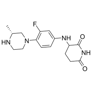 3-((3-fluoro-4-((R)-3-methylpiperazin-1-yl)phenyl)amino)piperidine-2,6-dione