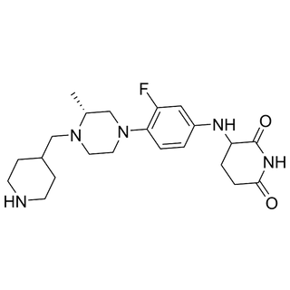 3-((3-fluoro-4-((R)-3-methyl-4-(piperidin-4-ylmethyl)piperazin-1-yl)phenyl)amino)piperidine-2,6-dione