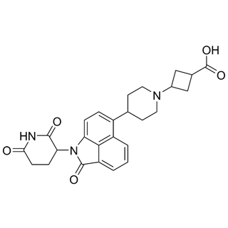 3-(4-(1-(2,6-dioxopiperidin-3-yl)-2-oxo-1,2-dihydrobenzo[cd]indol-6-yl)piperidin-1-yl)cyclobutane-1-carboxylic acid