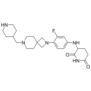 3-((3-fluoro-4-(7-(piperidin-4-ylmethyl)-2,7-diazaspiro[3.5]nonan-2-yl)phenyl)amino)piperidine-2,6-dione