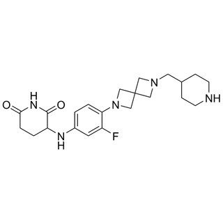 3-((3-fluoro-4-(6-(piperidin-4-ylmethyl)-2,6-diazaspiro[3.3]heptan-2-yl)phenyl)amino)piperidine-2,6-dione